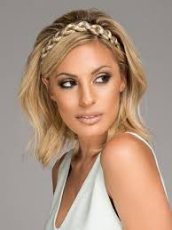 You can go braided headband hairstyle that keeps your hair off from the face. Thick Braid By Christie Brinkley Headband Hair Extensions Com