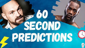 👑 Tyson Fury vs Deontay Wilder 3 prediction in 60 seconds! 🥊