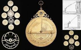 This video shows how to use an astrolabe to take a sighting of the sun, and determine the local time and true north using the sighting. Using An Astrolabe Muslim Heritagemuslim Heritage