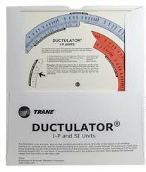 Details About Ductulator Duct Sizing Calculator Slide Chart Graph