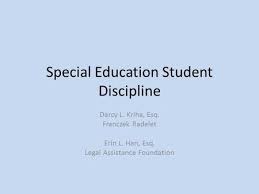 disciplinary procedures special education laws made simple