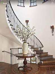 Wrought Iron Staircase Hacienda Style Homes Wrought Iron Stairs Railing Design