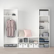 Platsa Kleiderschrank Mit 9 Turen Weiss Fonnes Ridabu Ikea Deutschland In 2020 Kleiderschrank Ohne Turen Weisse Turen Kleiderschrank