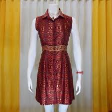 Dress Batik Pesta Modern Dbe2 Toko Baju Batik Online Belanja Batik Online Batik Dress Model Dress Batik Dress Batik Modern