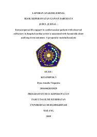 The era of globalization demands of modern society to have a high mobility. Doc Laporan Analisis Jurnal Kgd Dyna Amalia Virganita Academia Edu