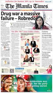 He came into the political landscape like an unpleasant and. Today S Front Page January 07 2020 The Manila Times