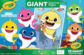 Well, shark is a group of elasmobranch fish that is characterized by a cartilaginous skeleton. Crayola Giant Coloring Pages Baby Shark Toyworld
