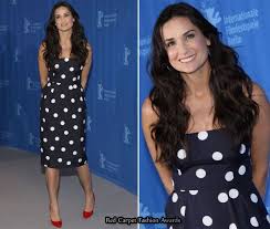 Navy Dress White Polka Dots Red Shoes Nice Combo Polka Dot Dress Dresses White Polka Dot Dress