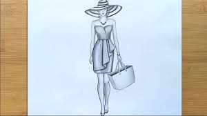 How To Draw A Girl Full Body With A Hat Step By Step Pencil Sketch Youtube Pencil Sketch Pencil Sketches Of Girls Drawings Instead of freehand drawing the body, create a simple grid of lines and make horizontal lines that are spaced. how to draw a girl full body with a