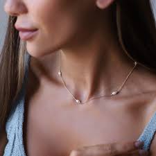 Gold Vermeil and Pearl Necklace