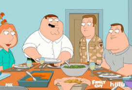 Stating the obvious won't get you too far in this week's storyboard to screen. Family Guy Thanksgiving Dinner Gif Family Guy Thanksgiving Dinner Plate Discover Share Gifs