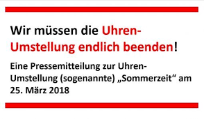 Das erste mal wurde die zeit am 6. Wir Mussen Den Unsinn Mit Der Uhren Umstellung Mesz Sommerzeit Endlich Beenden