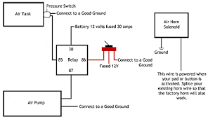 12v through a 6v horn will just burn it up. Car Horn Relay Wiring Schematic Madcomics