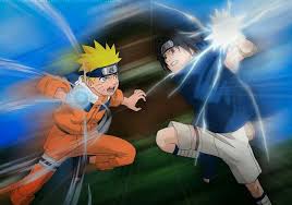 We can also see that the rasengan is stronger when sasuke and naruto fight for the second time. Naruto Rasengan Vs Sasuke Chidori Wallpaper