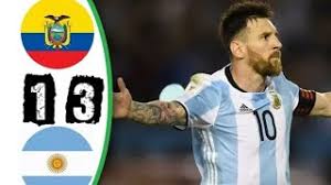 What time does the argentina vs ecuador game start? Argentina Vs Ecuador 3 1 Full Goals And Highlights Wc Qualifications 11 10 17 Youtube