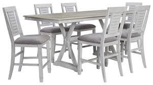 Check spelling or type a new query. Millennium Teganville 491275509 7 Piece Rectangular Counter Height Extension Table And 6 Upholstered Bar Stools Set Sam Levitz Furniture Dining 7 Or More Piece Sets