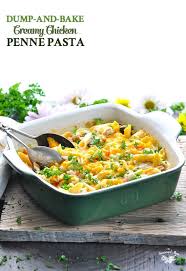 Enjoy this gooey cheese and chicken pasta bake for the ultimate weekday family dinner. Dump And Bake Creamy Chicken Penne Pasta The Seasoned Mom