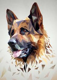 Vasco De Gama Art A Theme Chien Art Polygone Peintures De Chien