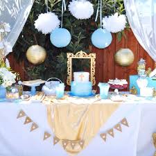 Angel Themed Baptism Baptism Party Ideas Photo 9 Of 21 Baptism Decorations Boy Baptism Party Baptism Decorations