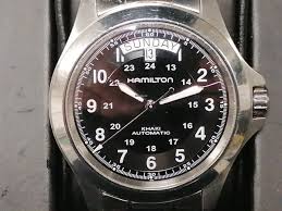 Jun 03, 2021 · the khaki field titanium automatic watch from hamilton is a simplistic piece with a 42mm diameter case with a 100m water resistance rating that brings practicality in buckets. Hamilton Khaki Field King Mov Eta 2834 2 Black Dial Fur 420 Kaufen Von Einem Privatverkaufer Auf Chrono24
