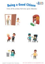 Being A Good Citizen Printable Free Worksheet Pdf For Children In 2020 Good Citizen Learning Games For Kids Social Studies Worksheets
