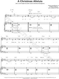 Chris Tomlin A Christmas Alleluia Sheet Music In Db Major Transposable Download Print Sheet Music Chris Tomlin Music