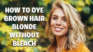 If you're at your desired level of blonde but still struggling to get those. How To Dye Brown Hair Blonde Without Bleach Lewigs