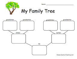 Build your family tree use our powerful free family tree builder to create your tree. 1 Child Family Tree Worksheet Have Fun Teaching