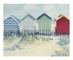 Westwing Home Living Dessin Plage Plage Aquarelle Cabine De Plage