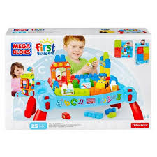 Buy Mega Bloks First Builders Build N Learn Table Baby Activity Toys Mega Blocks Play N Go