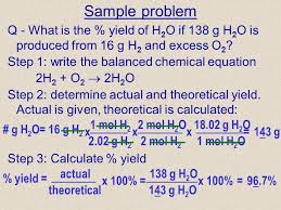 We will do this through percent yield. Percentage Yield Ppt Download