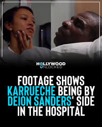 🫶🏼 Karrueche seen by Deion Sanders' side as he underwent surgery to have  his bladder removed