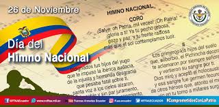 Para ti no hay nada imposible, para ti, para ti no hay mal ni tormentas, para ti, no hay problemas. Ffaaecuador A Twitter Salve O Patria Mil Veces Oh Patria Las Fuerzas Armadas Del Ecuador Conmemoramos El Dia Del Himno Nacional Del Ecuador El Que Reune El Patriotismo Orgullo Nacional Y Los