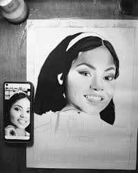 Commissioned work in progress. "12×16" inches pencil