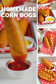 Homemade Corn Dog Recipe Video The Suburban Soapbox Recipe Homemade Corndogs Corndog Recipe Corn Dogs
