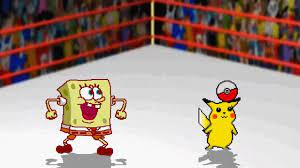 海綿寶寶和神奇寶貝皮卡丘卡通大對決無限格鬥spongebob vs pikachu mugen in ucf stage pokemon characters pikachu spongebob