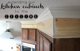 Some kitchens have high ceilings and the cabinets of the kitchen do not come close to the ceiling. Extending Kitchen Cabinets To The Ceiling Kitchen Cabinets To Ceiling Kitchen Soffit Extending Kitchen Cabinets