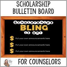 A great resource for preschool classroom teachers &others. Bulletin Board High School Counseling Scholarships Tpt