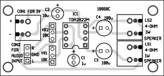 Now the circuit is ready for pcb layout conversion. Designing Stereo Amplifier Circuit Using Tda2822 And Its Characteristics