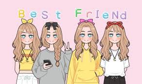 Friends forever holiday cartoon vector illustration set for print, design and decoration. Cute Bff Wallpapers Posts Facebook