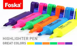 Foska Bright Colors Marker Pen Student Supplies Non-Toxic ...