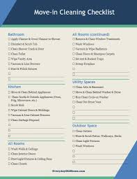 Check spelling or type a new query. Printable Move In Cleaning Checklist For Your New Old House Everyday Old House