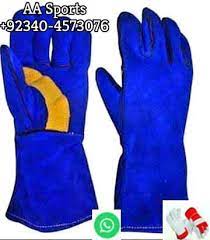 Till Man Welding 707 Working 16 Inches Red Color Wapda Base Gloves Maker