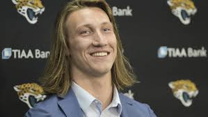 Trevor Lawrence takes field for first practice in front