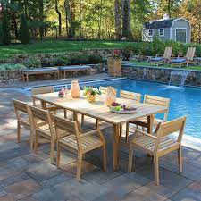 8 Ft Rectangular Teak Dining Table