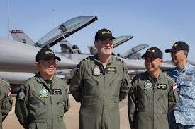 From Left Republic Of Singapore Chief Of Air Force Rsaf Major General Hoo Cher Mou Raaf Chief Of A Air Marshal Train Activities Royal Australian Air Force