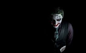 Jocker landscape wallapaper / harley quinn, joker. Wallpaper Joker Black Background 5120x2880 Uhd 5k Picture Image