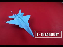 Cara Membuat Mainan Anak Dari Kertas Origami Pesawat Jet Tempur F 15 Eagle Jet Origami Paper Youtube Di 2020 Origami Pesawat Jet Pesawat