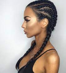 Native American Inspired Braids Are Yet Another Sleek Type Of Ghana Weaving The Braids On The Boxer Braids Hairstyles Box Braids Hairstyles Cornrow Hairstyles