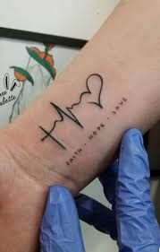 The design features a grandpa and granddaughter in the sunset. 55 Trendy Faith Hope Love Tattoos You Must See Tattoo Me Now